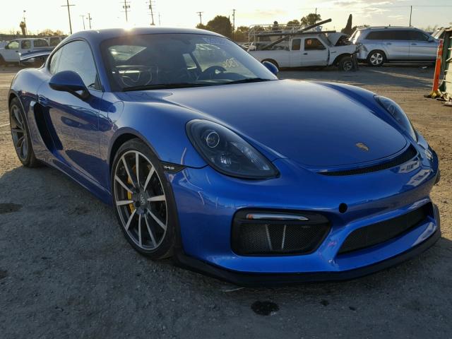 WP0AC2A82GK192323 - 2016 PORSCHE CAYMAN GT4 BLUE photo 1