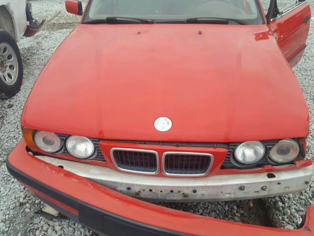 WBAHE2312RGE83838 - 1994 BMW 530 I AUTO RED photo 7