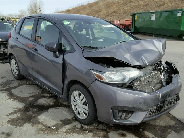 3HGGK5G51FM784834 - 2015 HONDA FIT LX Сірий фото 1