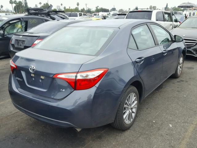 5YFBURHE6FP232943 - 2015 TOYOTA COROLLA L GRAY photo 4