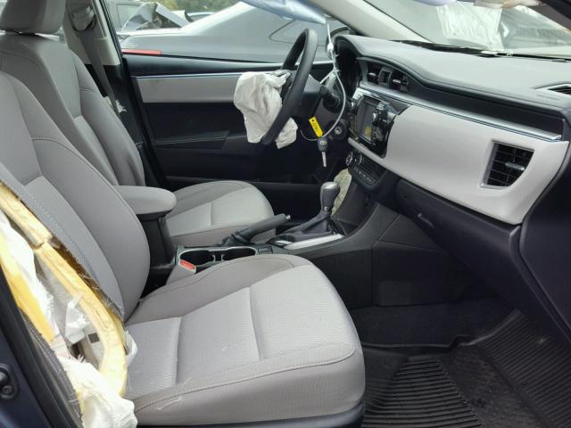 5YFBURHE6FP232943 - 2015 TOYOTA COROLLA L GRAY photo 5