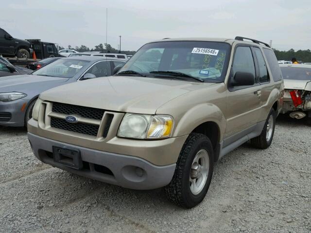 1FMYU60E62UD37446 - 2002 FORD EXPLORER S GOLD photo 2