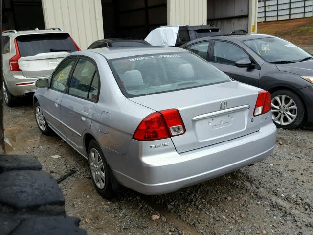 2HGES25703H510741 - 2003 HONDA CIVIC EX SILVER photo 3