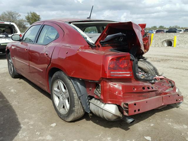 2B3KA53H18H322708 - 2008 DODGE CHARGER R/ RED photo 3