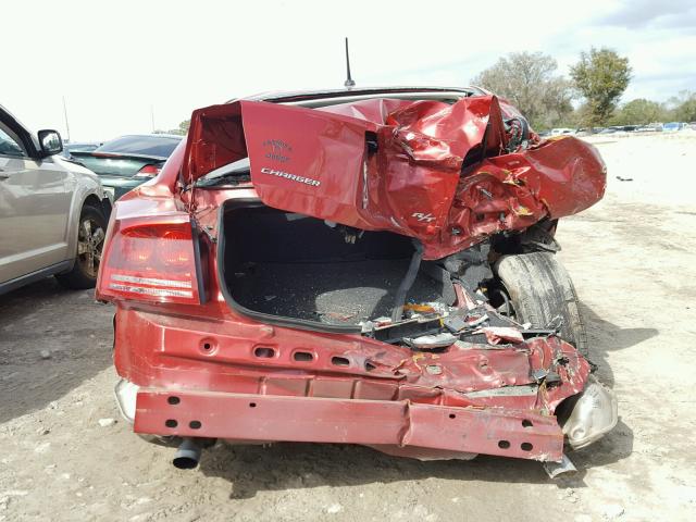 2B3KA53H18H322708 - 2008 DODGE CHARGER R/ RED photo 9