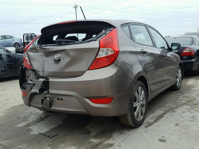 KMHCU5AE9DU073032 - 2013 HYUNDAI ACCENT GLS TAN photo 4