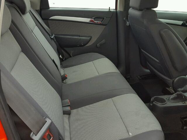 KL1TD6DEXAB131251 - 2010 CHEVROLET AVEO LS RED photo 6