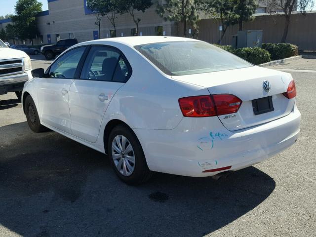 3VW2K7AJ4EM375488 - 2014 VOLKSWAGEN JETTA BASE 白色 照片 3