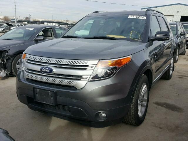 1FM5K8D89DGA27270 - 2013 FORD EXPLORER X GRAY photo 2