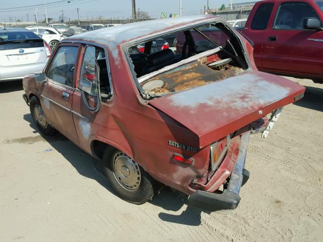 HLB310637857 - 1979 DATSUN 210 MAROON photo 3