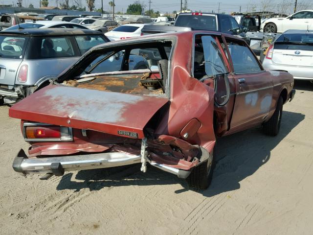 HLB310637857 - 1979 DATSUN 210 MAROON photo 4