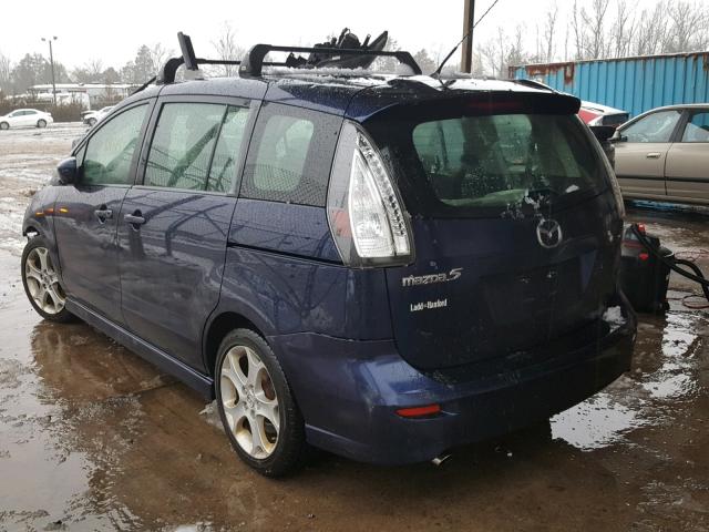 JM1CR2WL2A0376619 - 2010 MAZDA 5 BLUE photo 3