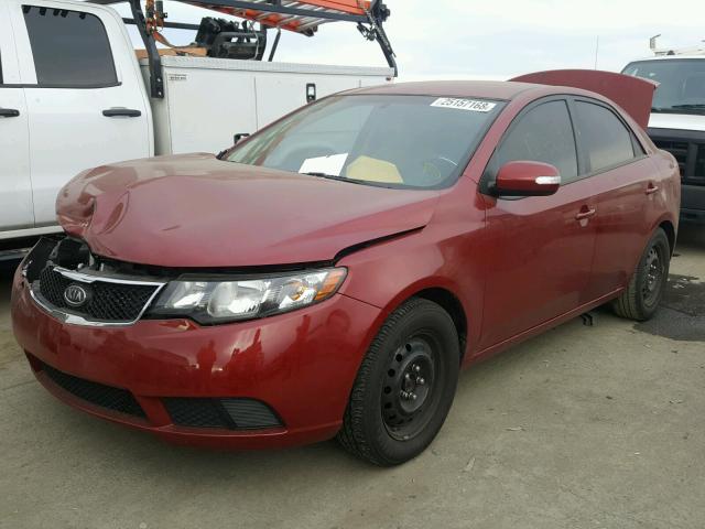 KNAFU4A20A5854784 - 2010 KIA FORTE EX BURGUNDY photo 2