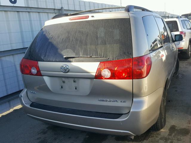 5TDZA23C96S547487 - 2006 TOYOTA SIENNA CE GOLD photo 4