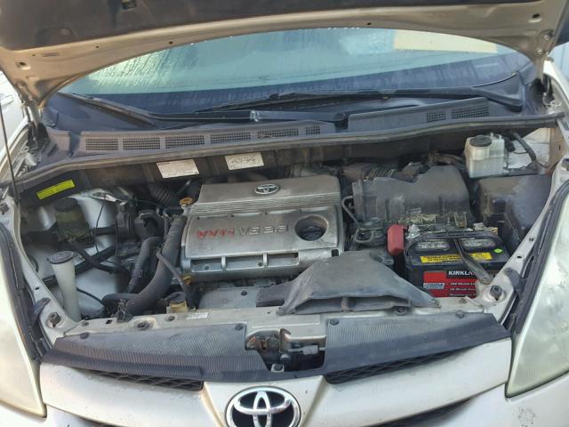 5TDZA23C96S547487 - 2006 TOYOTA SIENNA CE GOLD photo 7