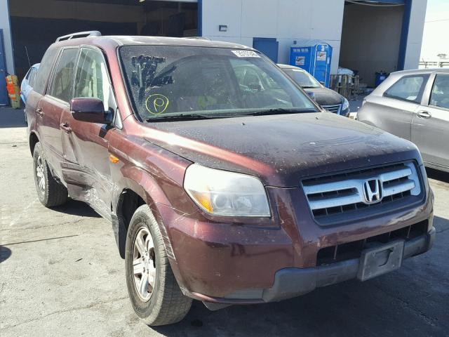 5FNYF18288B010799 - 2008 HONDA PILOT VP BURGUNDY photo 1