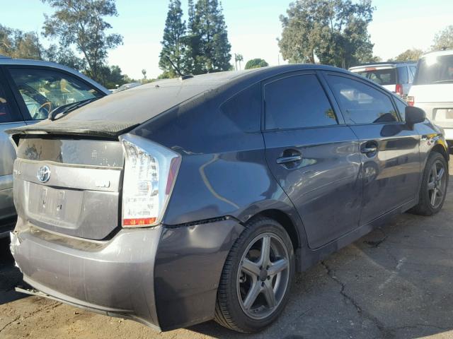 JTDKN3DU6B0261533 - 2011 TOYOTA PRIUS CHARCOAL photo 4