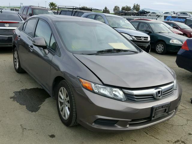 19XFB2F83CE307316 - 2012 HONDA CIVIC EX GRAY photo 1