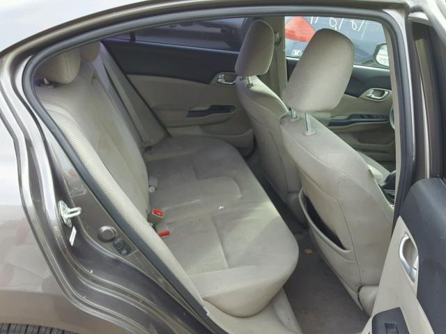 19XFB2F83CE307316 - 2012 HONDA CIVIC EX ნაცრისფერი ფოტო 6