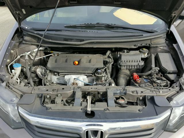 19XFB2F83CE307316 - 2012 HONDA CIVIC EX GRAY photo 7