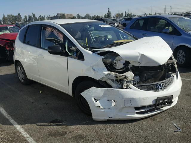 JHMGE88299S057057 - 2009 HONDA FIT WHITE photo 1