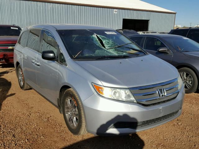 5FNRL5H46BB056144 - 2011 HONDA ODYSSEY EX SILVER photo 1