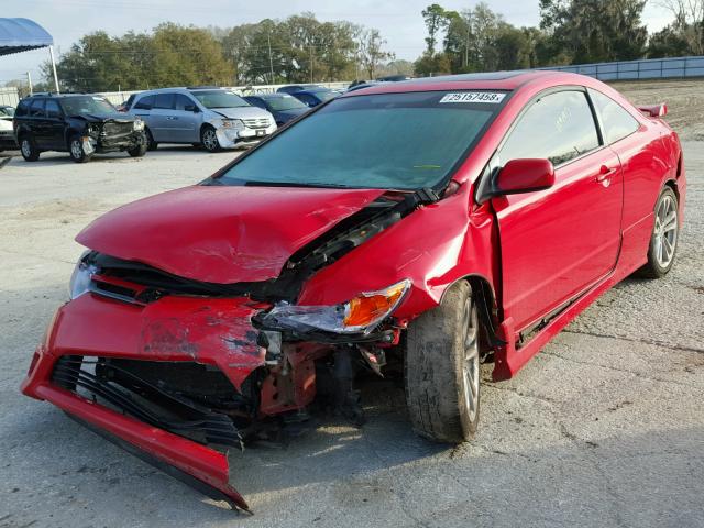 2HGFG215X7H700661 - 2007 HONDA CIVIC SI RED photo 2