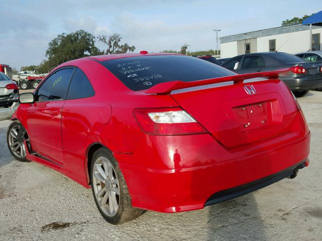 2HGFG215X7H700661 - 2007 HONDA CIVIC SI RED photo 3