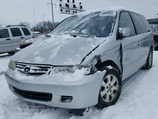 2HKRL18052H557565 - 2002 HONDA ODYSSEY EX SILVER photo 2