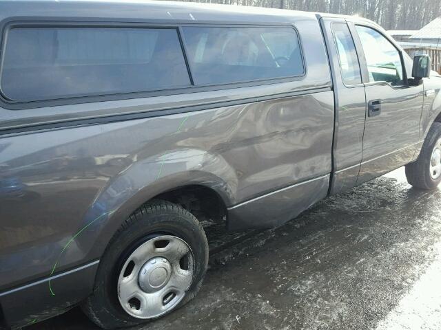 1FTRF12268KD36262 - 2008 FORD F150 GRAY photo 9