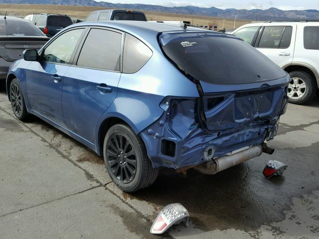 JF1GH61688H821833 - 2008 SUBARU IMPREZA 2. BLUE photo 3