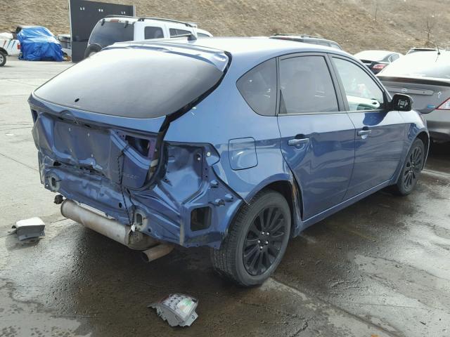 JF1GH61688H821833 - 2008 SUBARU IMPREZA 2. BLUE photo 4