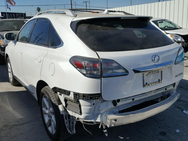 2T2ZK1BA1CC070190 - 2012 LEXUS RX 350 WHITE photo 3