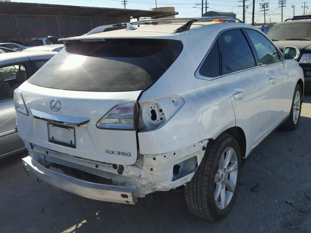 2T2ZK1BA1CC070190 - 2012 LEXUS RX 350 WHITE photo 4