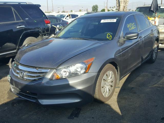 1HGCP2F3XCA165253 - 2012 HONDA ACCORD LX GRAY photo 2