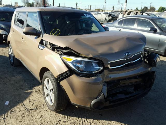 KNDJN2A22G7331813 - 2016 KIA SOUL BROWN photo 1