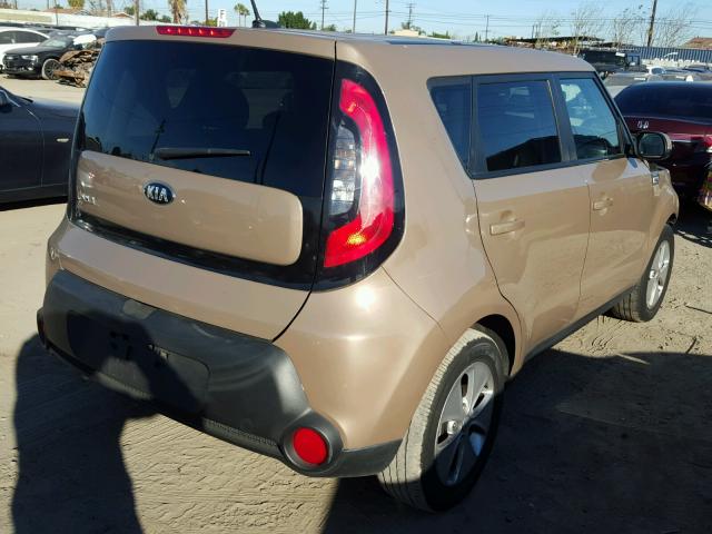 KNDJN2A22G7331813 - 2016 KIA SOUL BROWN photo 4