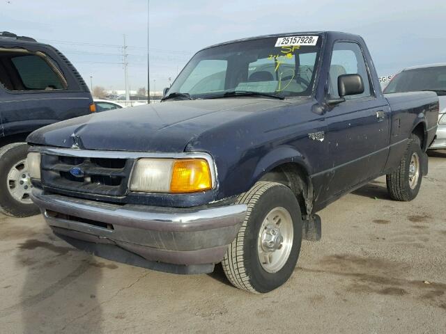 1FTCR10U9TPB57064 - 1996 FORD RANGER BLUE photo 2