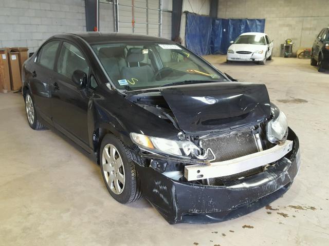 2HGFA16549H367932 - 2009 HONDA CIVIC LX BLACK photo 1