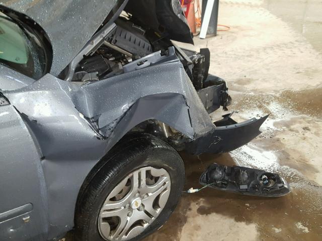 1G1ZS58FX7F184998 - 2007 CHEVROLET MALIBU LS GRAY photo 9