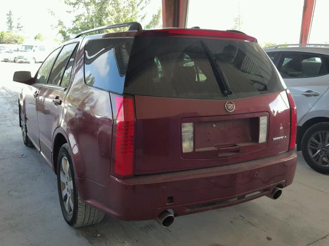 1GYEE637770160092 - 2007 CADILLAC SRX RED photo 3