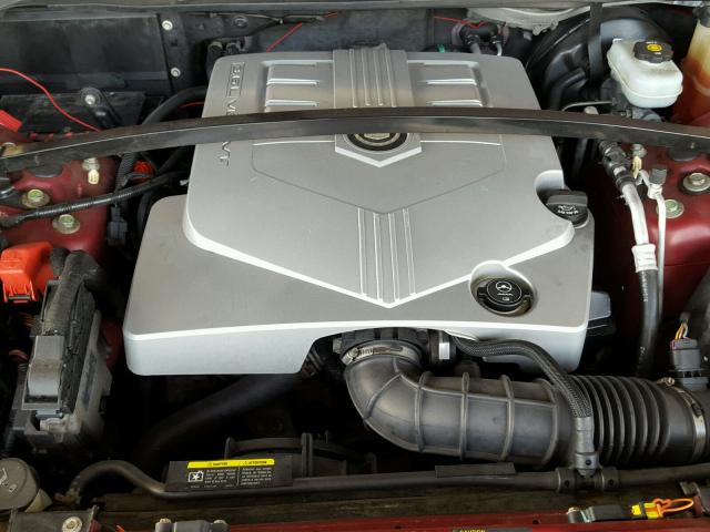 1GYEE637770160092 - 2007 CADILLAC SRX RED photo 7