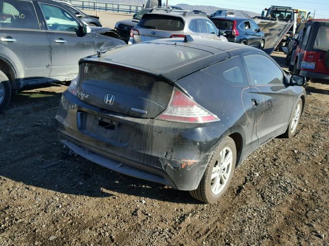 JHMZF1D65BS009633 - 2011 HONDA CR-Z EX BLACK photo 4