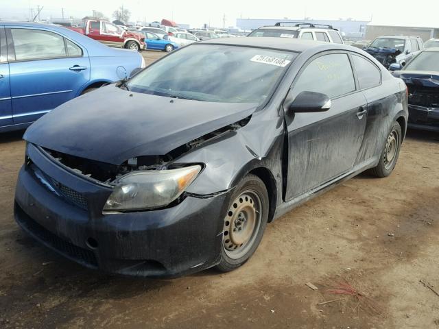 JTKDE177970164359 - 2007 TOYOTA SCION TC BLACK photo 2