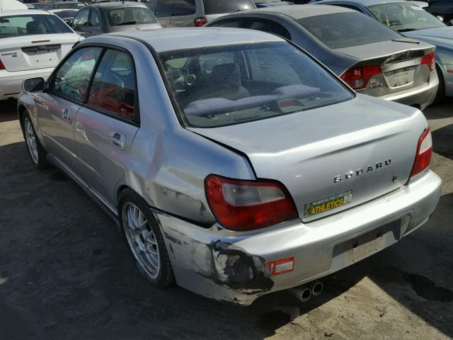 JF1GD29653G504759 - 2003 SUBARU IMPREZA WR SILVER photo 3