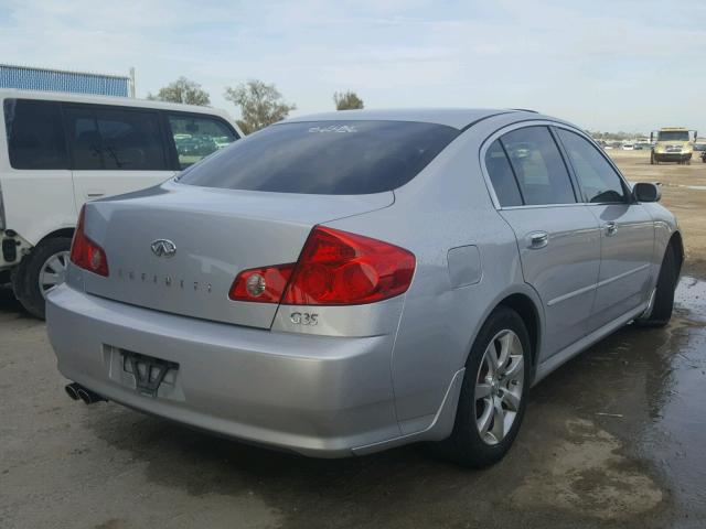 JNKCV51E26M516592 - 2006 INFINITI G35 SILVER photo 4