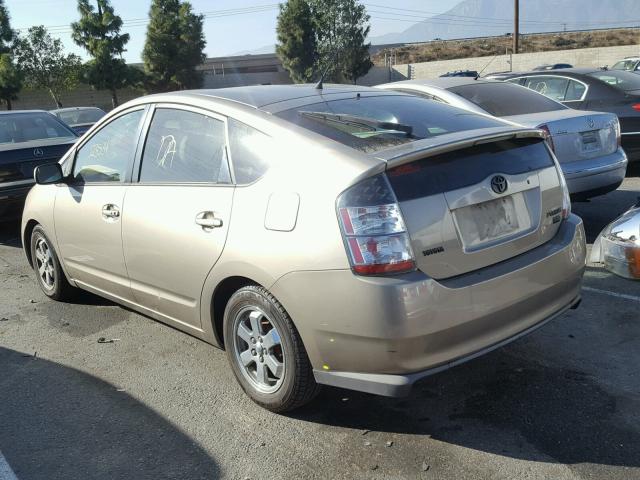 JTDKB20U953118345 - 2005 TOYOTA PRIUS GOLD photo 3