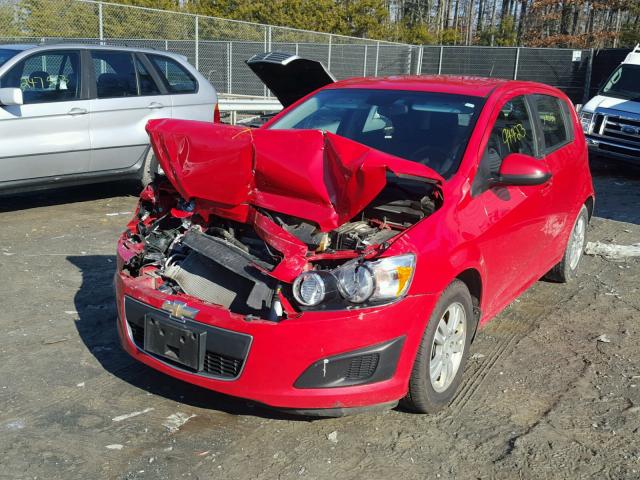 1G1JD6SB6D4146517 - 2013 CHEVROLET SONIC LT RED photo 2