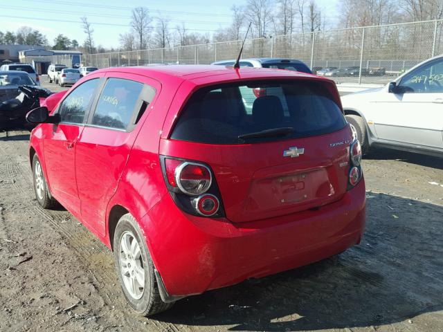 1G1JD6SB6D4146517 - 2013 CHEVROLET SONIC LT RED photo 3