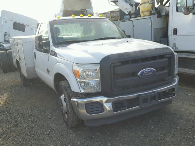 1FDRF3GT7BEA01946 - 2011 FORD F350 SUPER WHITE photo 1